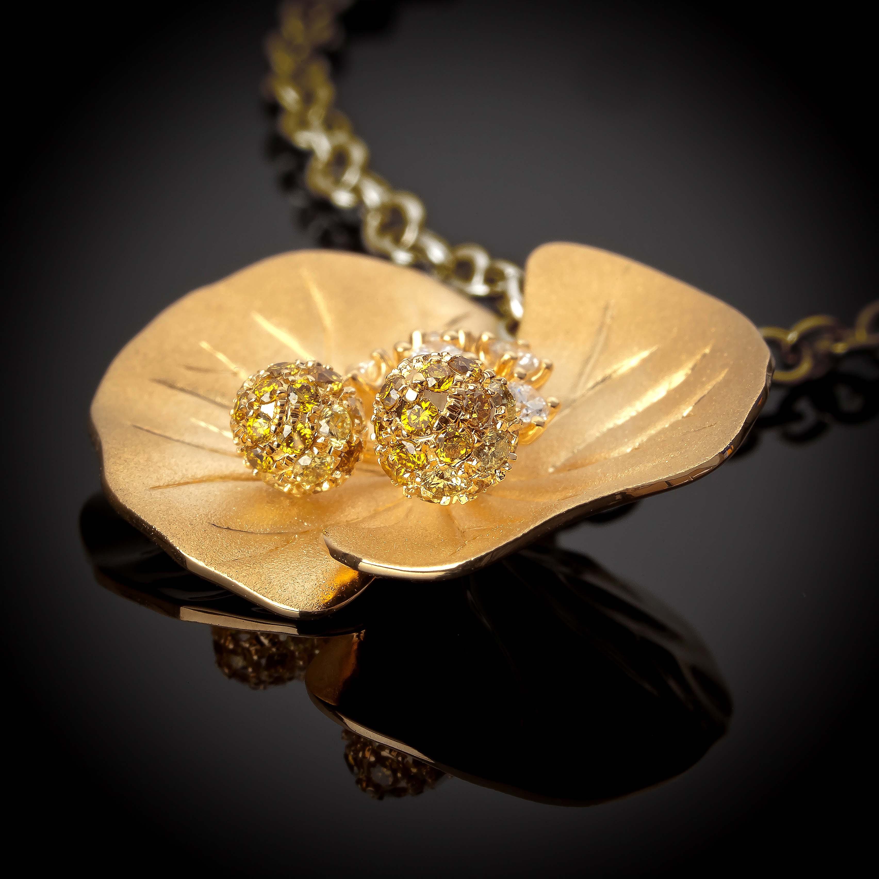 Création joaillière Santilal en or et diamants